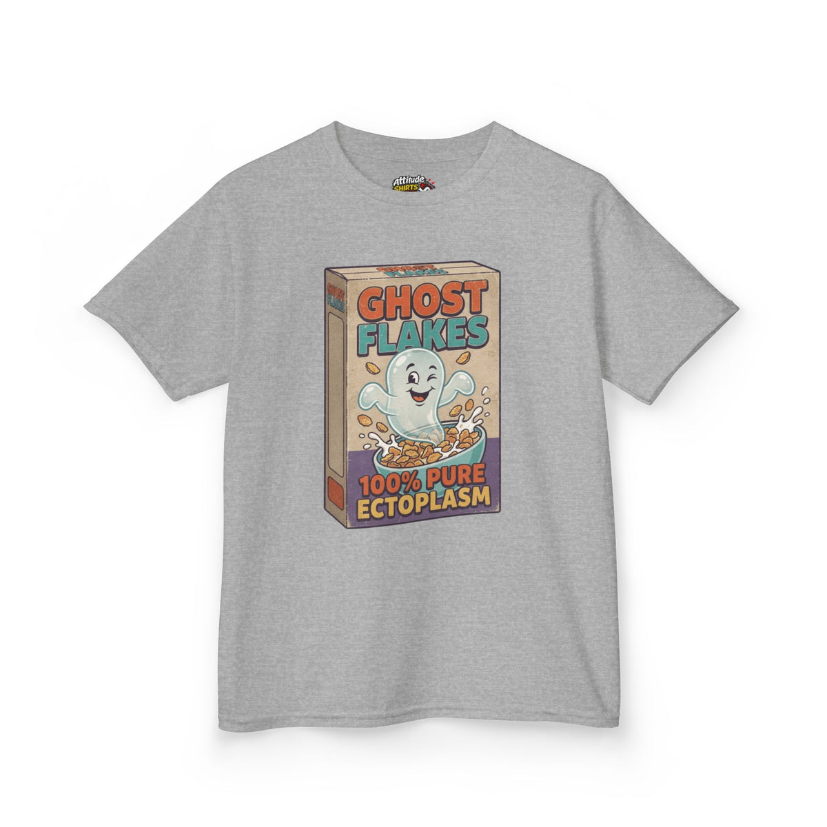 Color: Sport Grey | Ghost Flakes Kids Tee