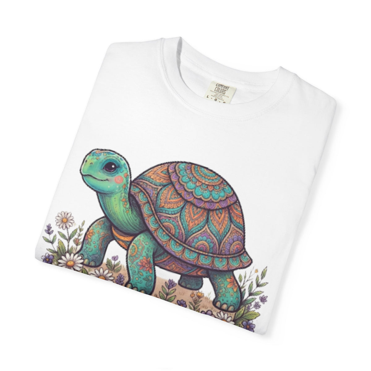 "Hippy Turtle" Unisex Garment-Dyed Tee