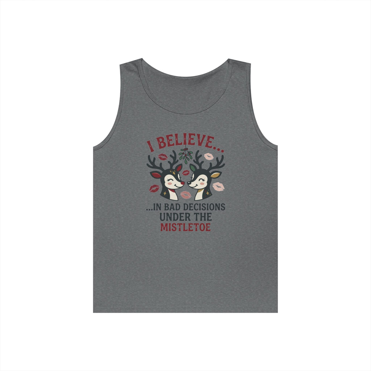 "Bad Decisions Under the Mistletoe" Tank Top