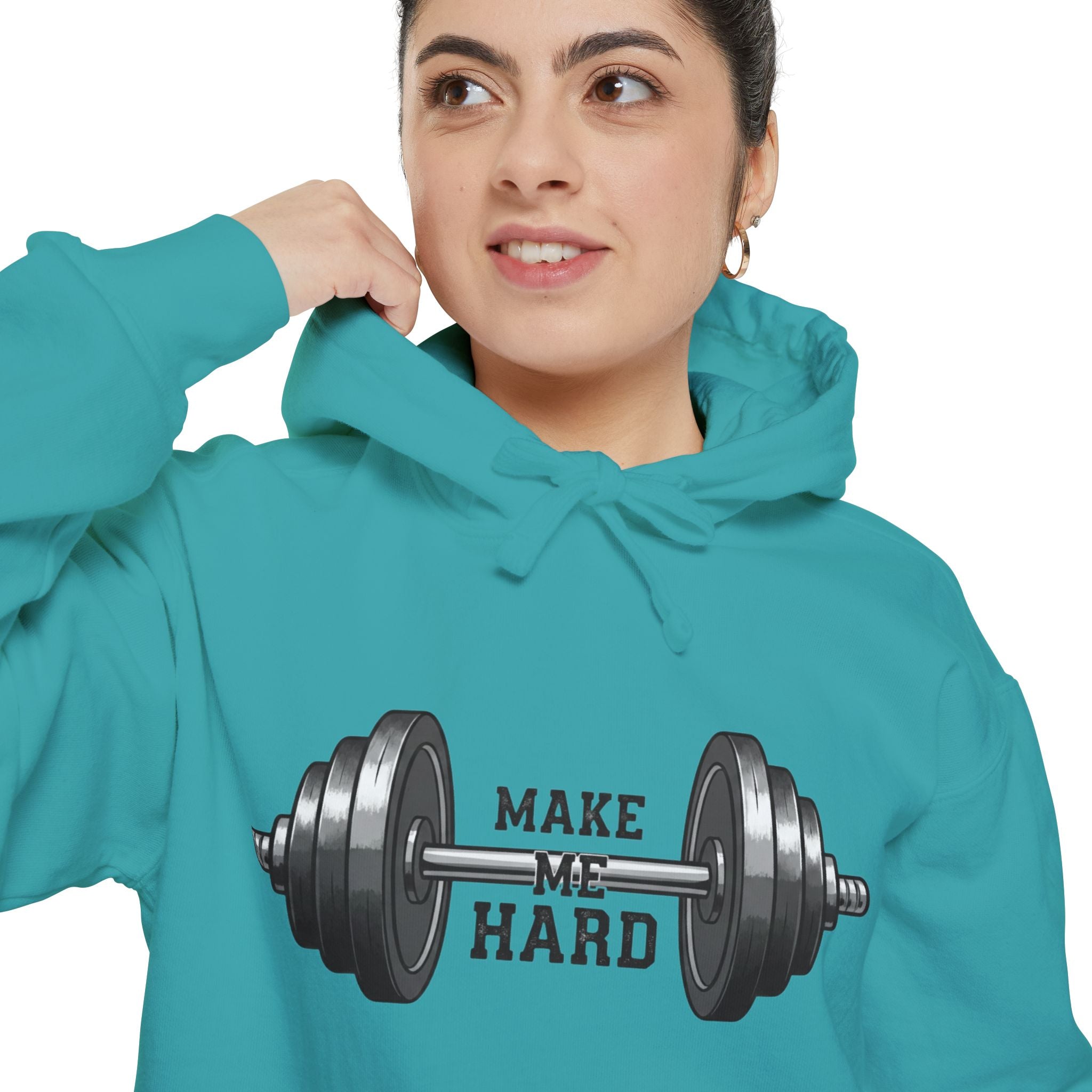 Make Me Hard - Morning Demands | Garment-Dyed Hoodie — AttitudeShirts