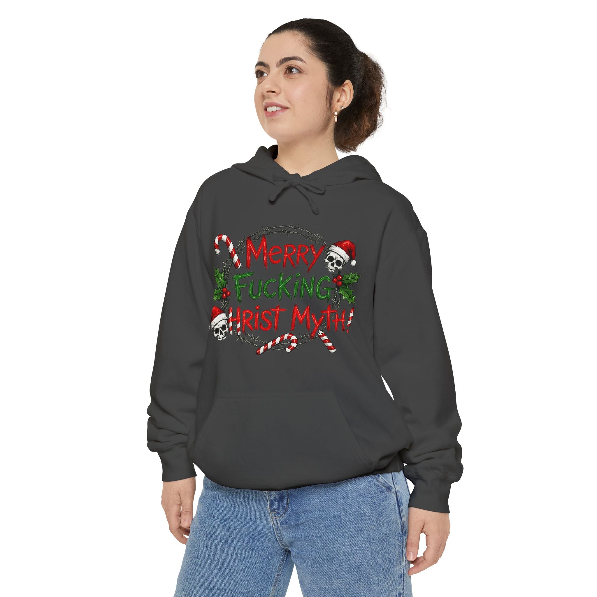 The Christ Myth Files | Garment-Dyed Hoodie — AttitudeShirts