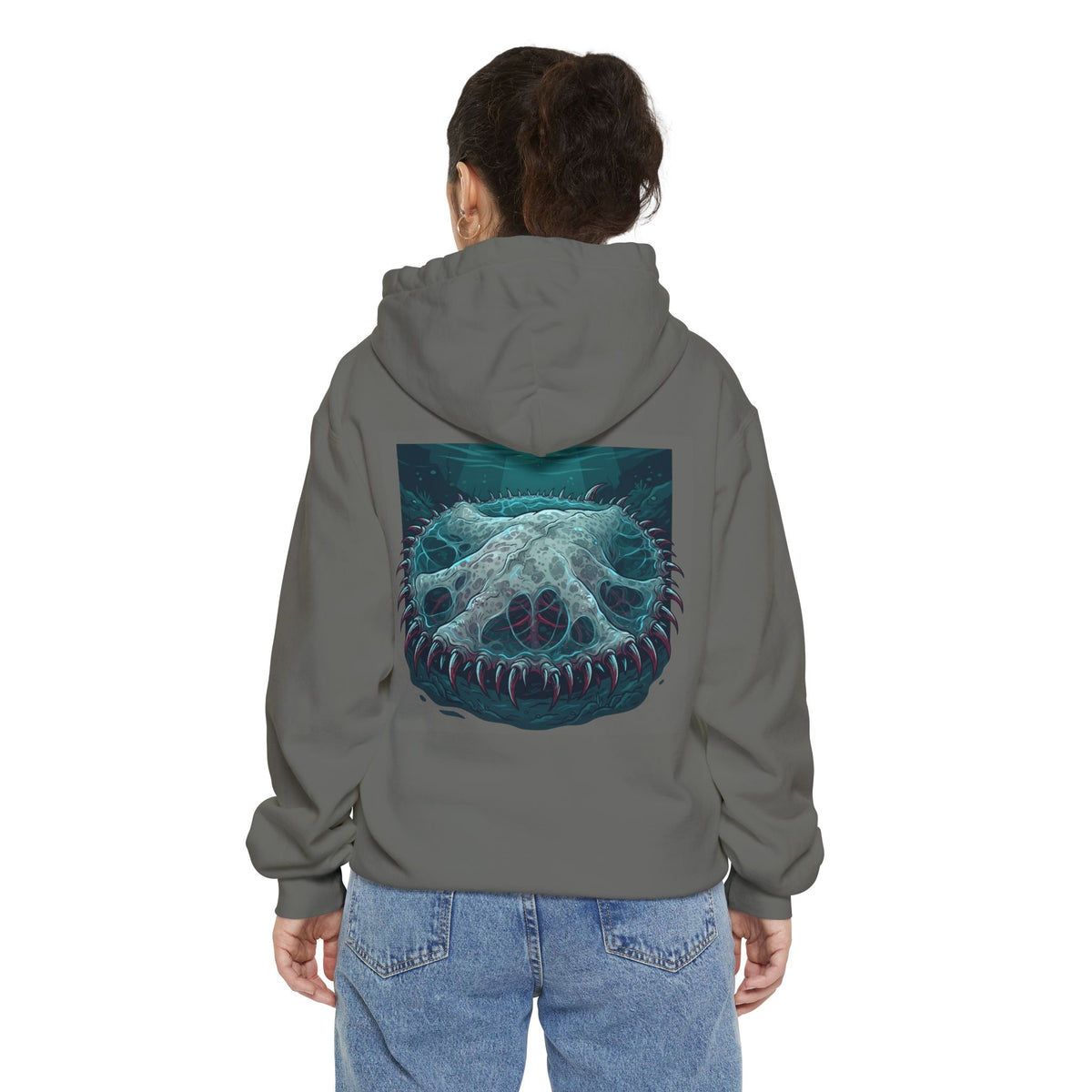 Color: Grey | El Cuero-The Hide (South American Folklore) Garment-Dyed Hoodie
