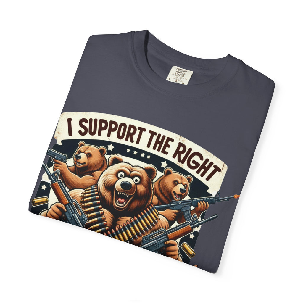 "The Right to Arm Bears (Tactical Trio)" Unisex Garment-Dyed T-shirt