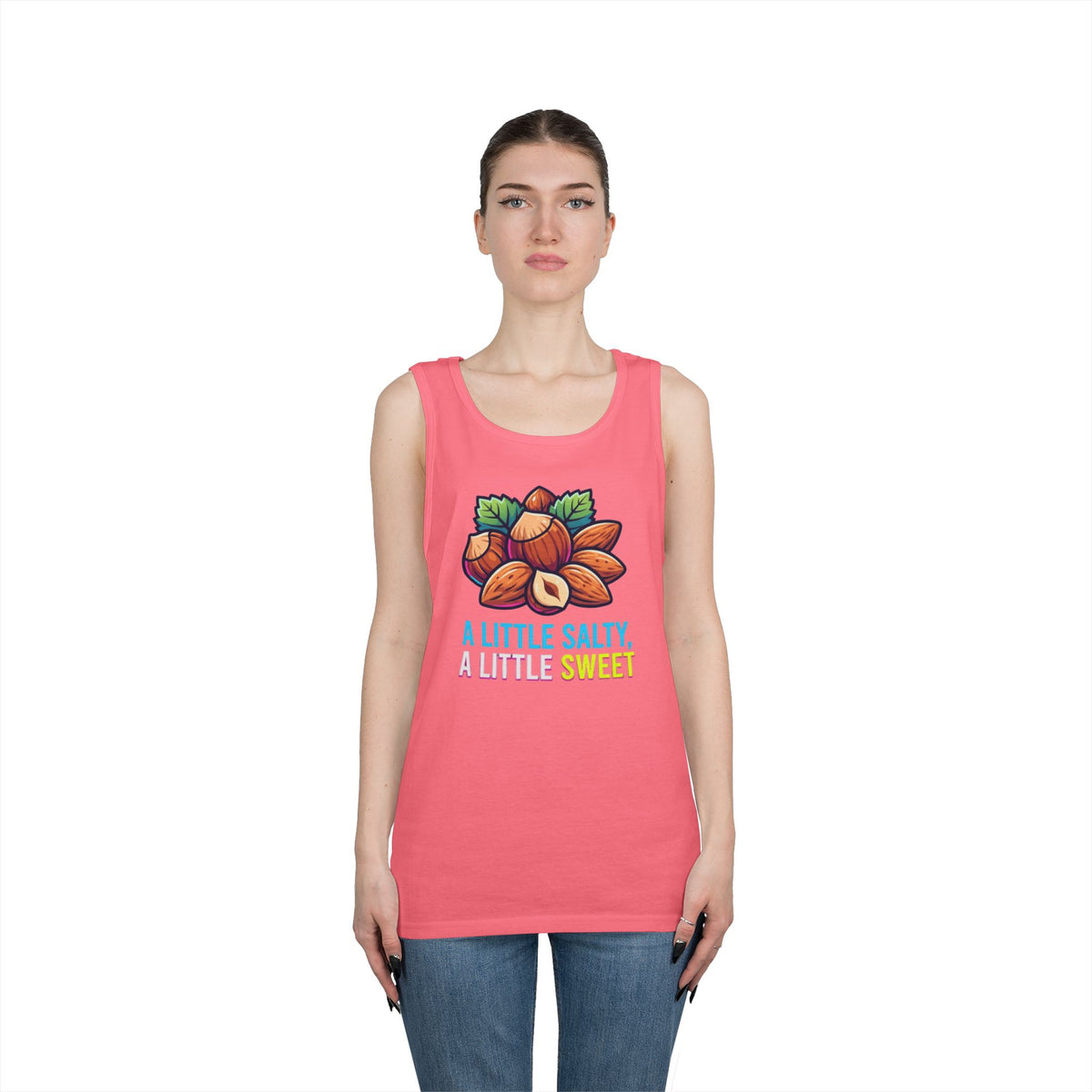Color: Safety Pink | A Little Salty, A Little Sweet Tank Top