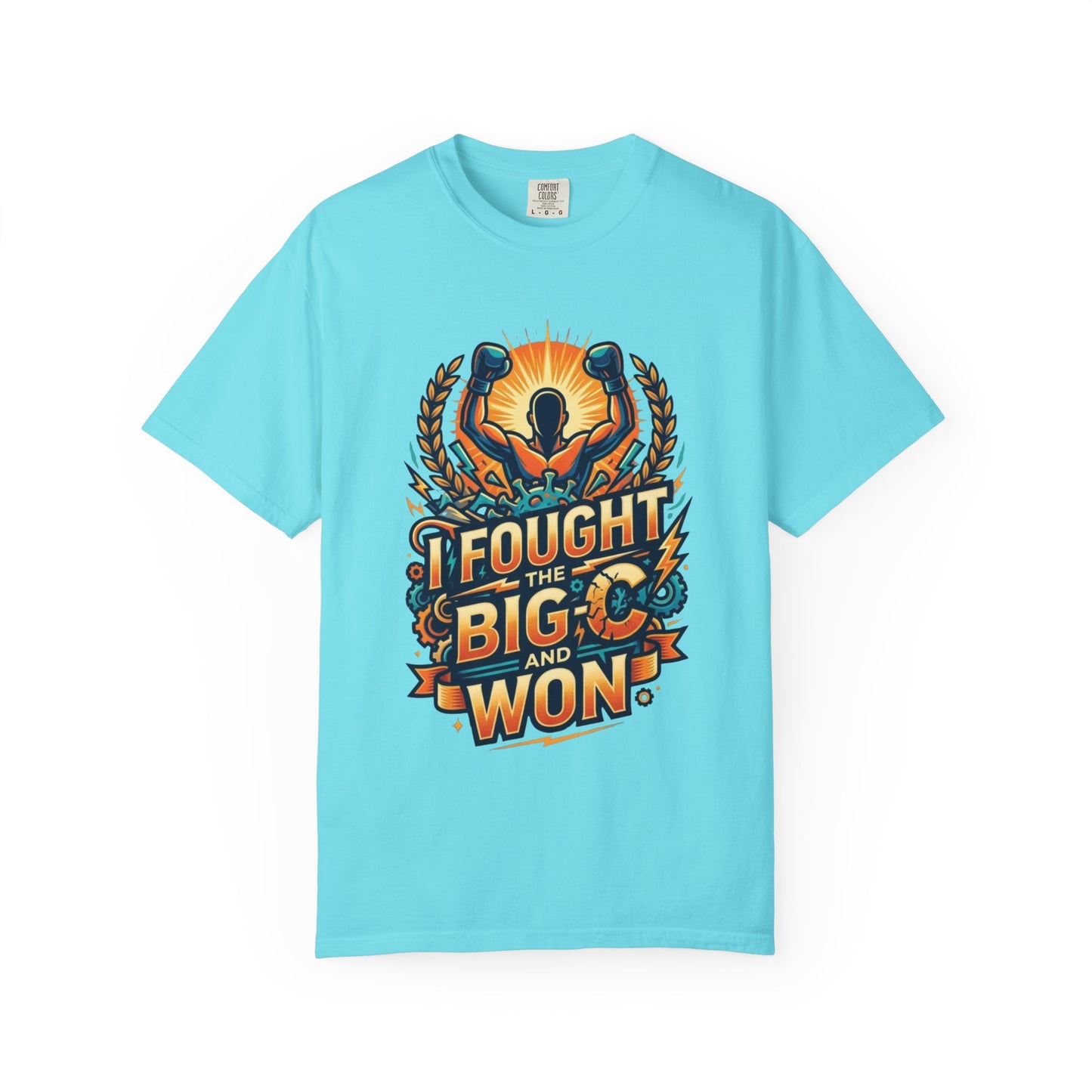 "I Fought The Big C and Won" Unisex Garment-Dyed Tee