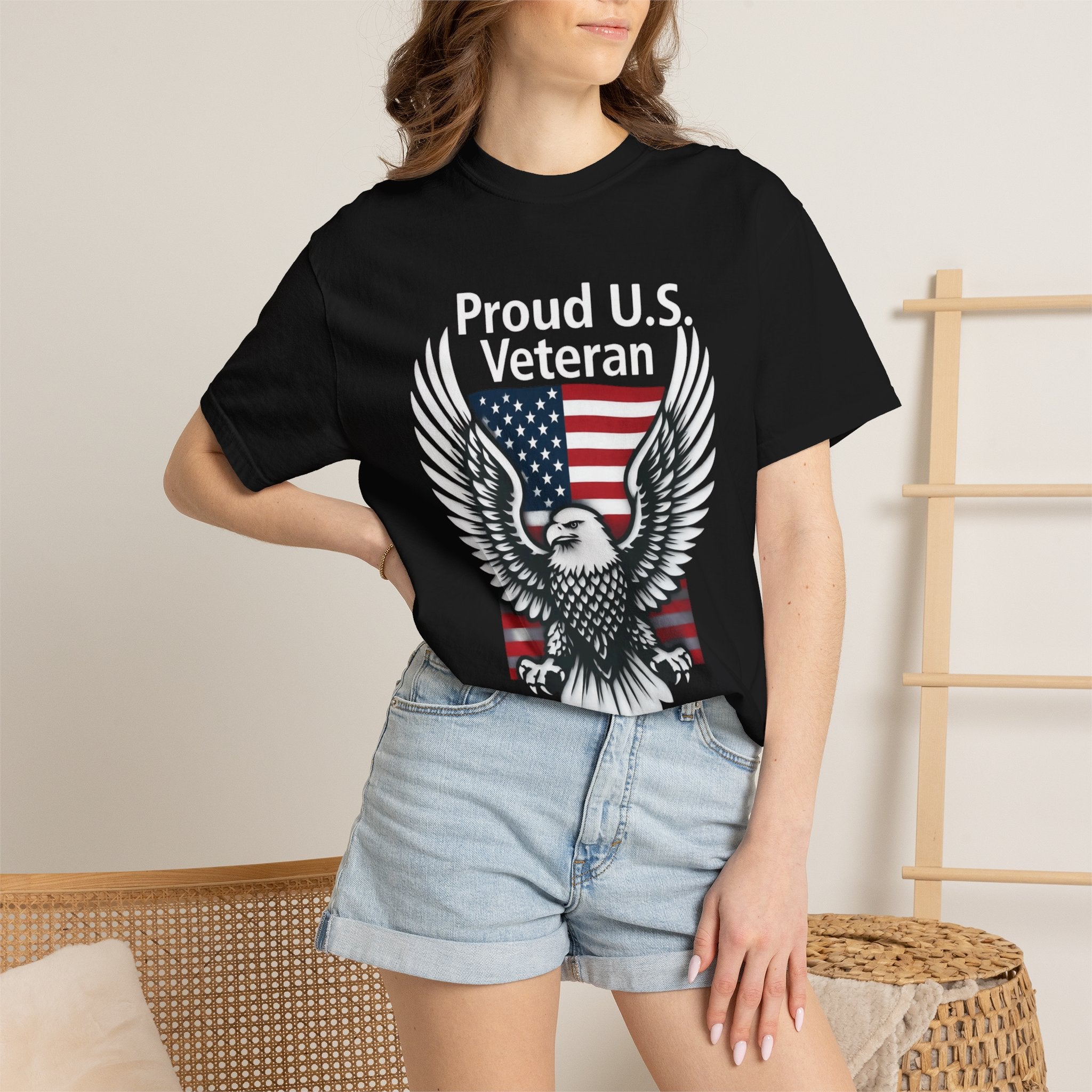 "Proud Veteran" Unisex Garment-Dyed T-shirt