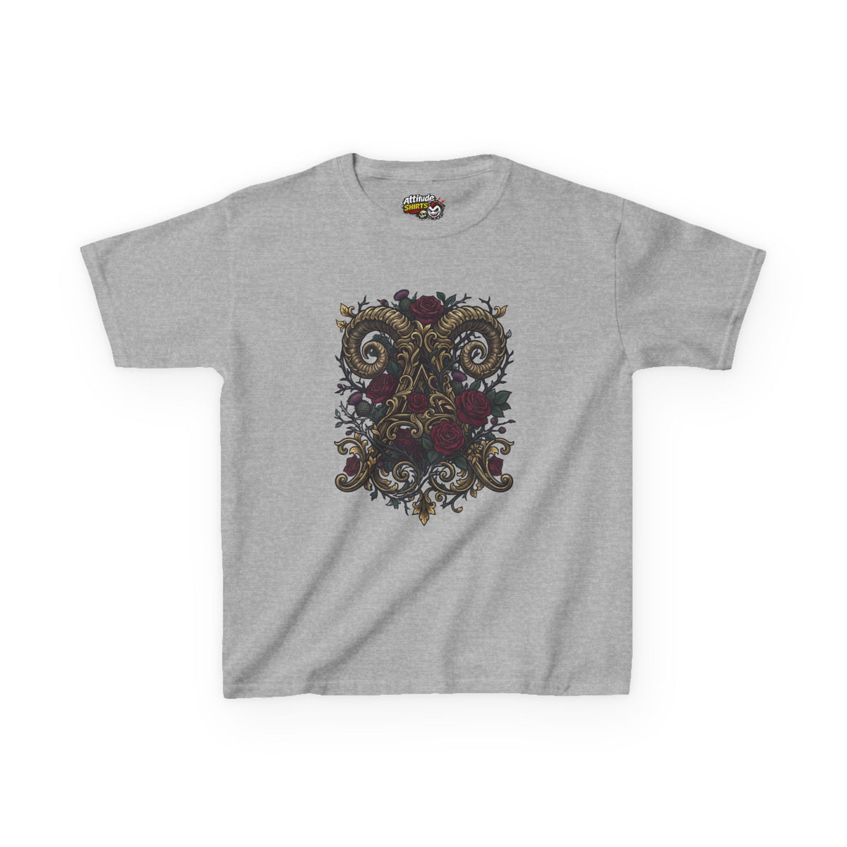 Floral Monogram Aries Kids Tee