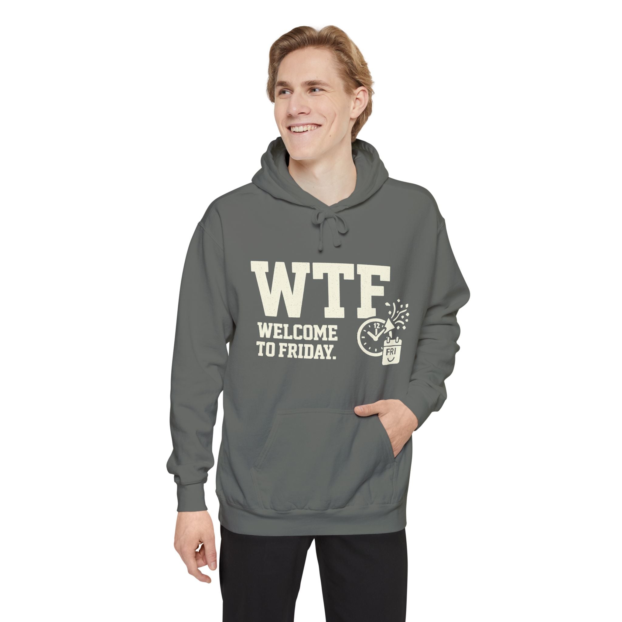 Finally Freaking Friday | Garment-Dyed Hoodie — AttitudeShirts