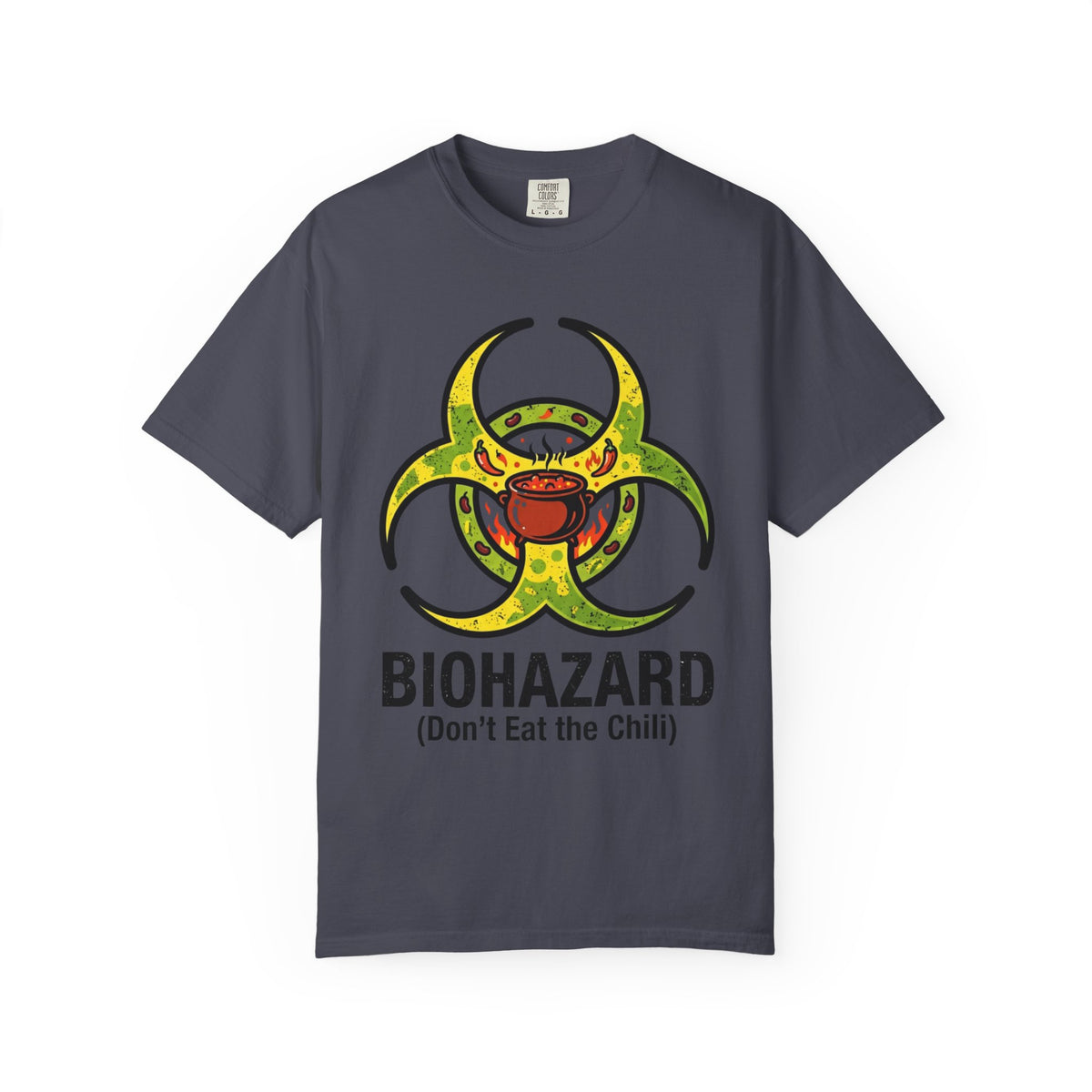 Color: Navy | Bio Hazard Unisex Garment-Dyed Tee