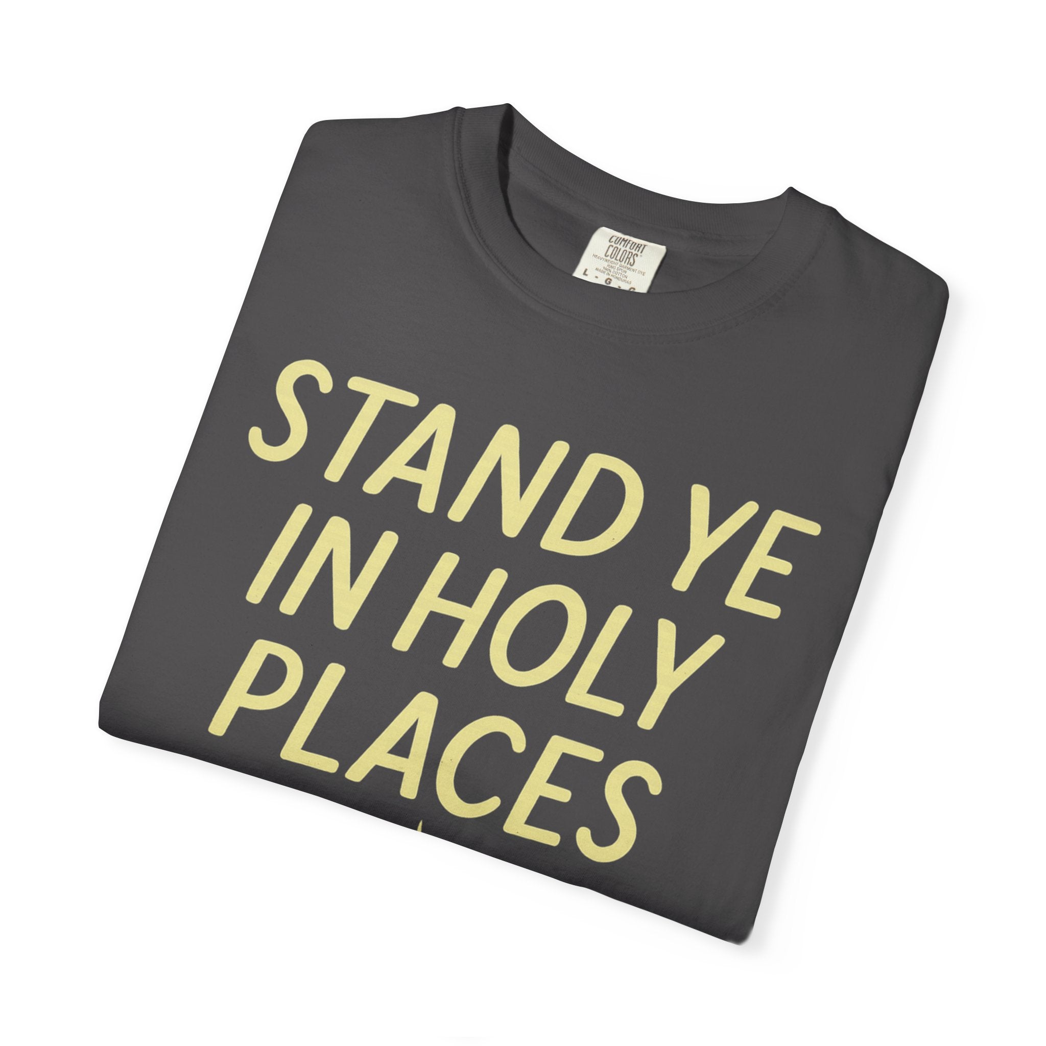 "Stand in Holy Places" Unisex Garment-Dyed T-shirt