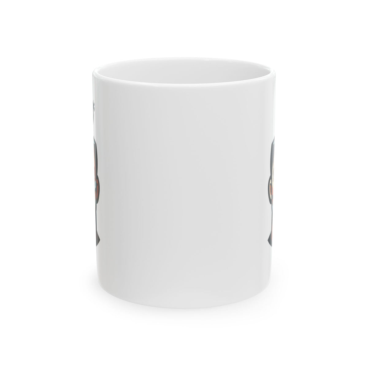"Therapy Needed" White Ceramic Mug — Graphic