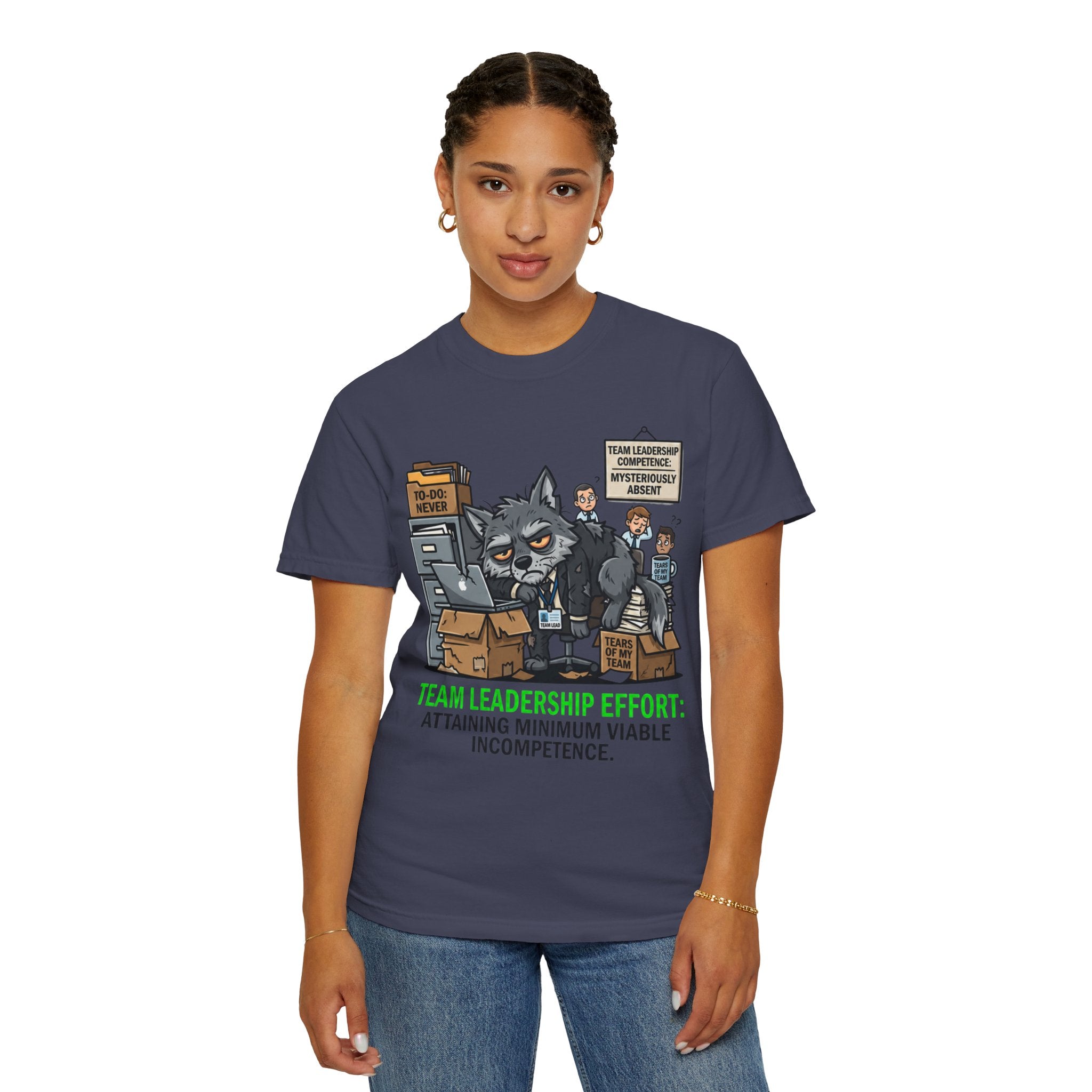 "Team Leadership Effort" Unisex Garment-Dyed Tee