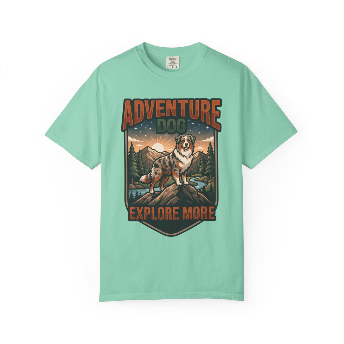 "Adventure Dog" Unisex Garment-Dyed Tee