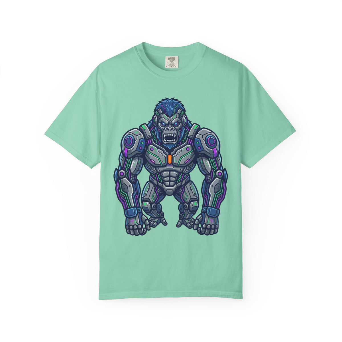 Color: Island Reef | Cyber Gorilla Unisex Garment-Dyed Tee