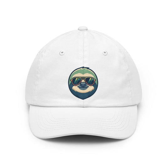 Color: White | Sloth Credible Dad Hat — Graphic