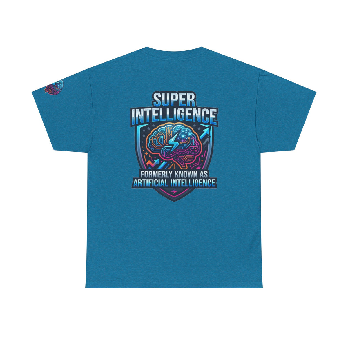 Color: Antique Sapphire | Super Intelligence Premium Graphic Tee