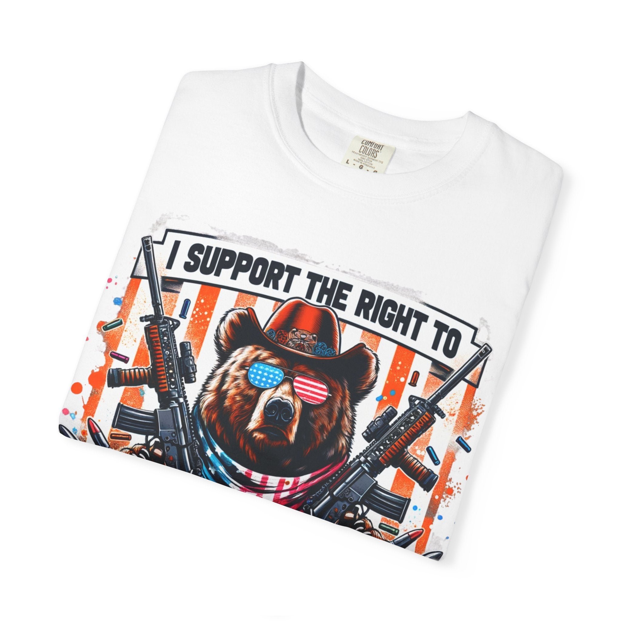 "The Right to Arm Bears" Unisex Garment-Dyed T-shirt