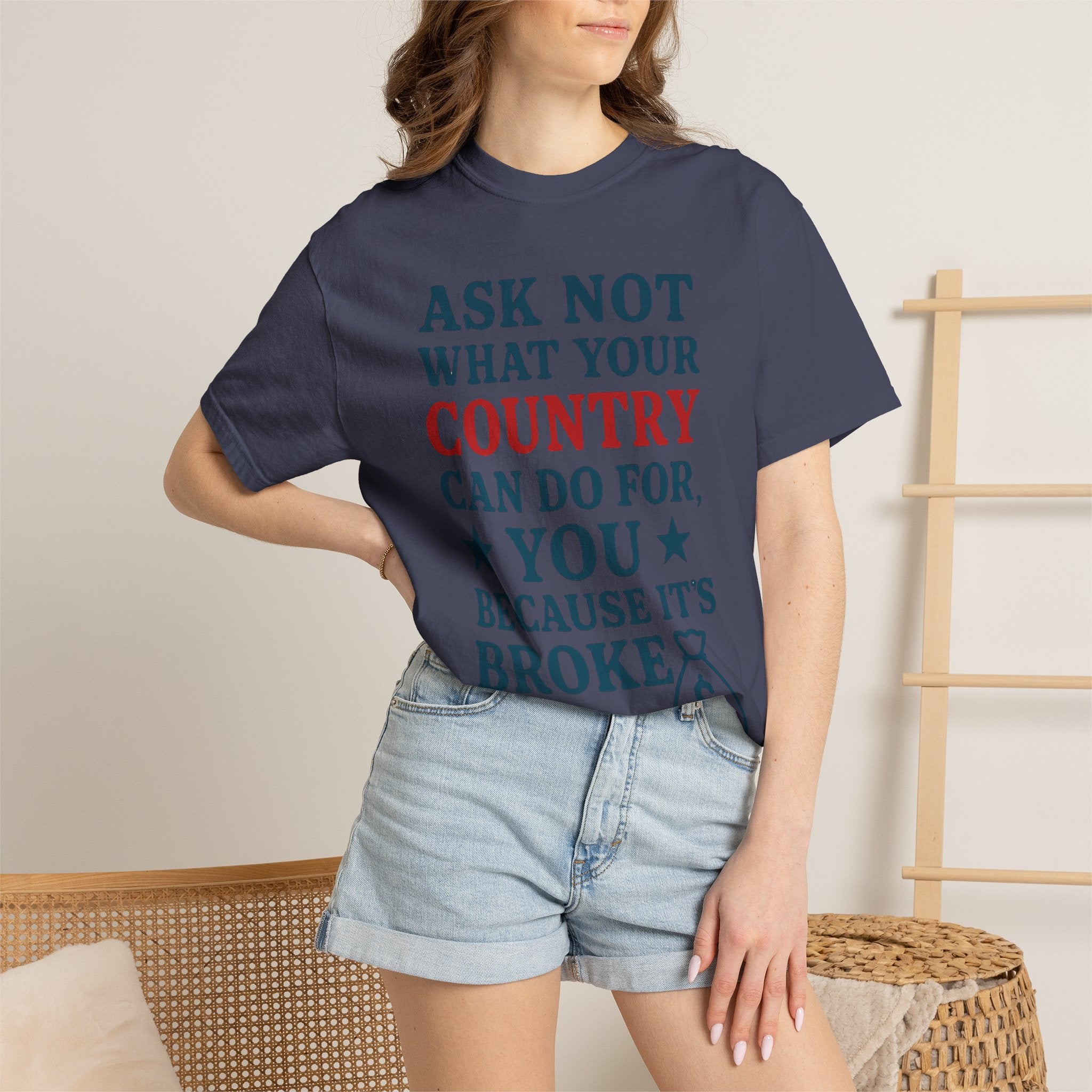"Because It’s Broke" Unisex Garment-Dyed T-shirt