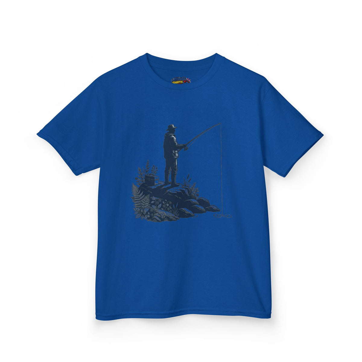 Color: Royal | Fishing Kids Tee
