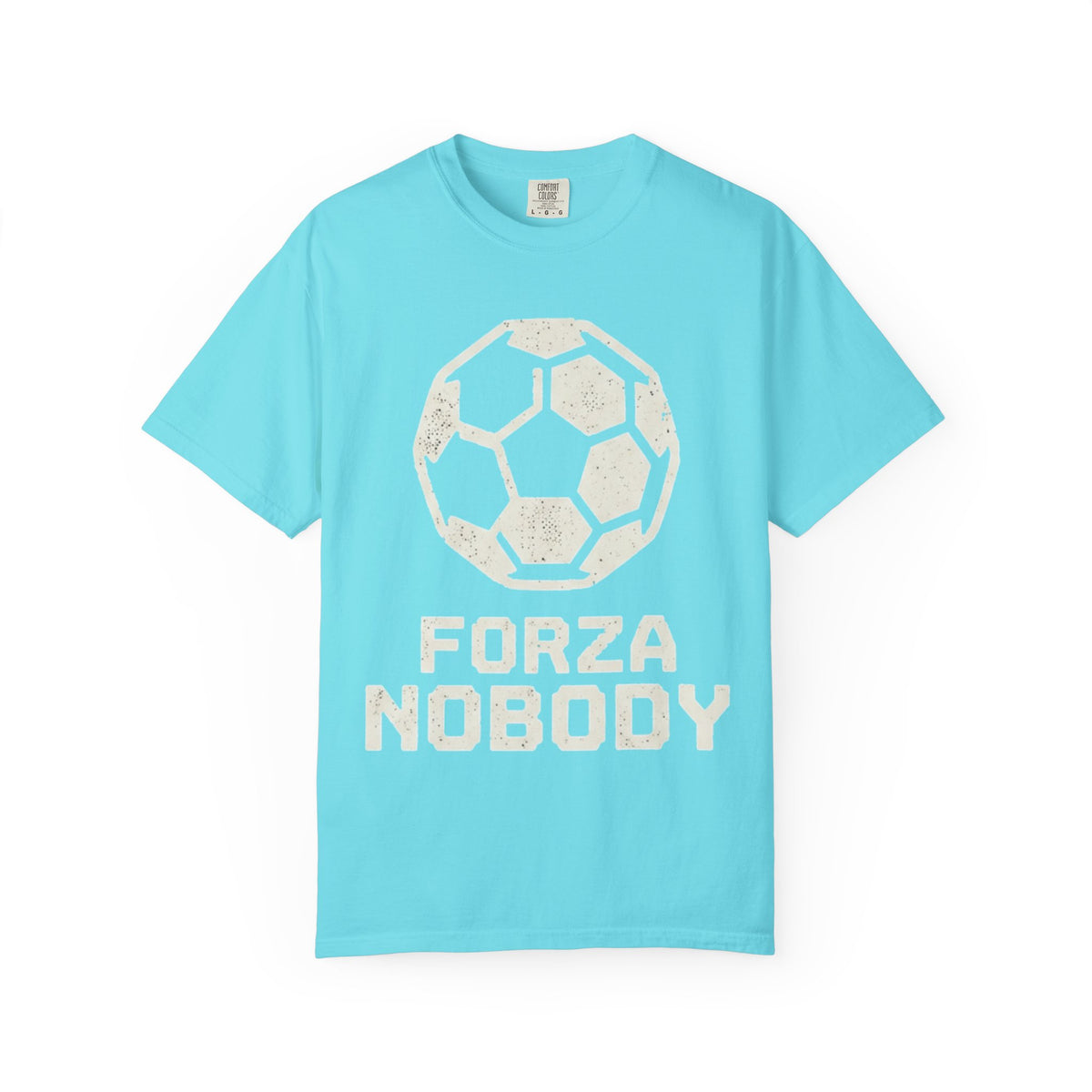 Color: Lagoon Blue | Forza Nobody Unisex Garment-Dyed Tee
