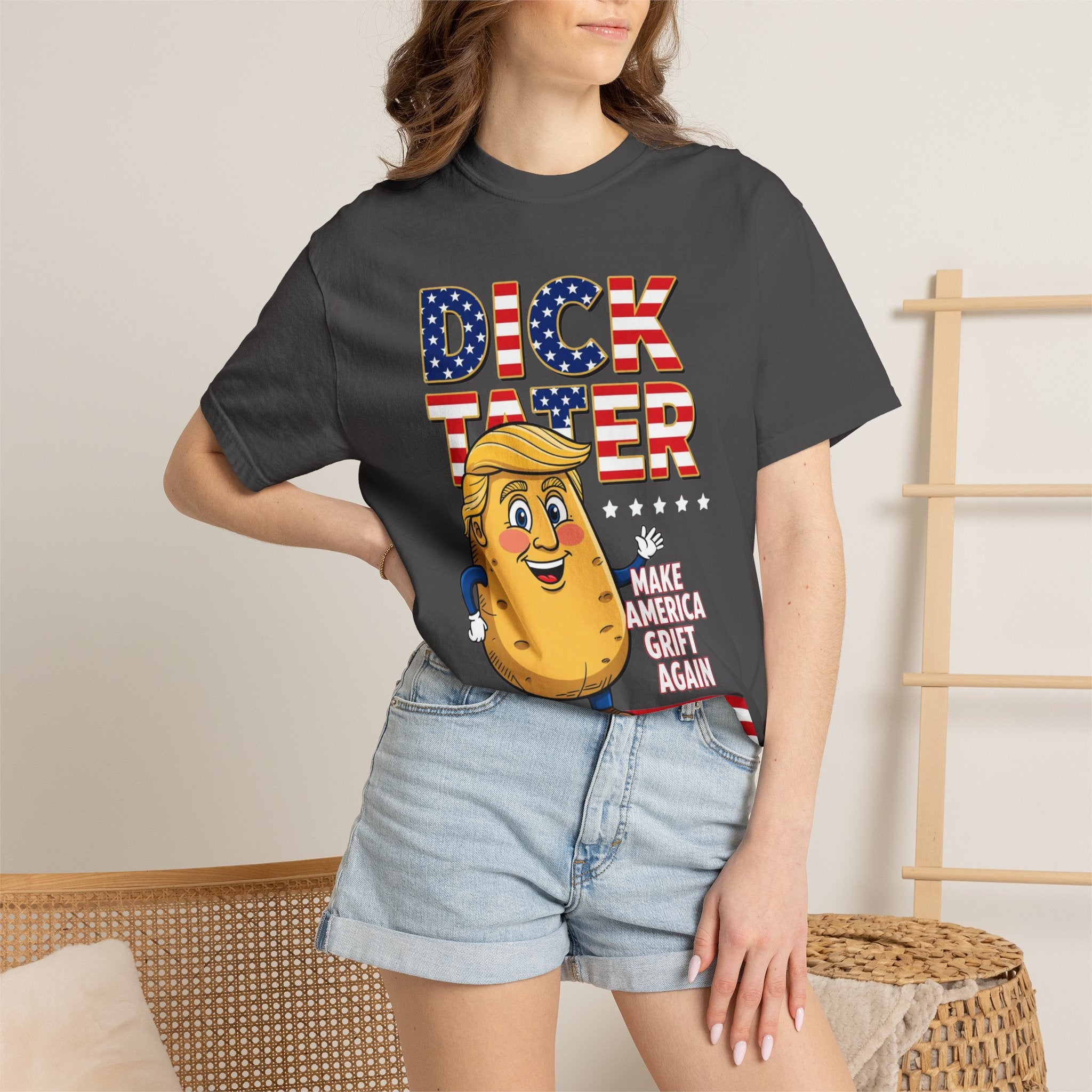 "The Dick Tater (Make America Grift Again)" Unisex Garment-Dyed T-shirt