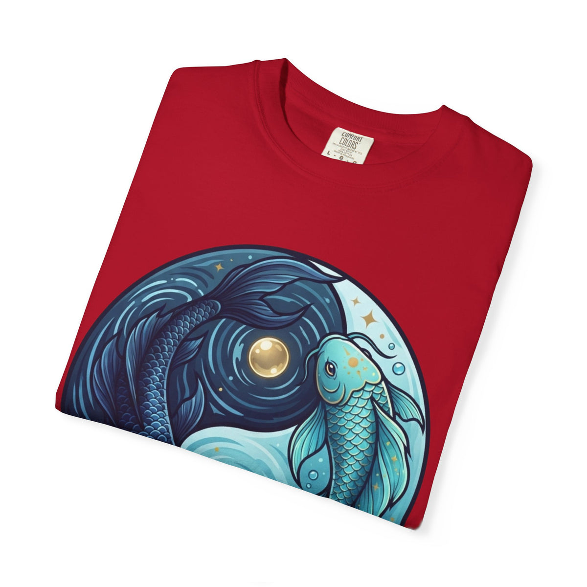 Yin Yang Pisces Unisex Garment-Dyed Tee