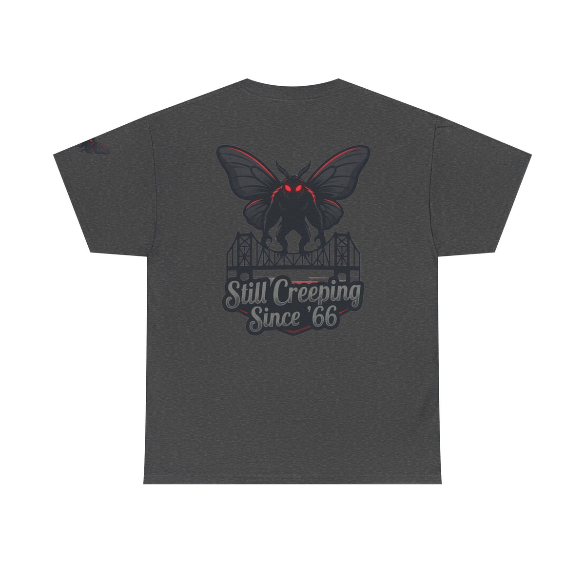 Color: Dark Heather | Mothman (West Virginia, USA) Premium Graphic Tee
