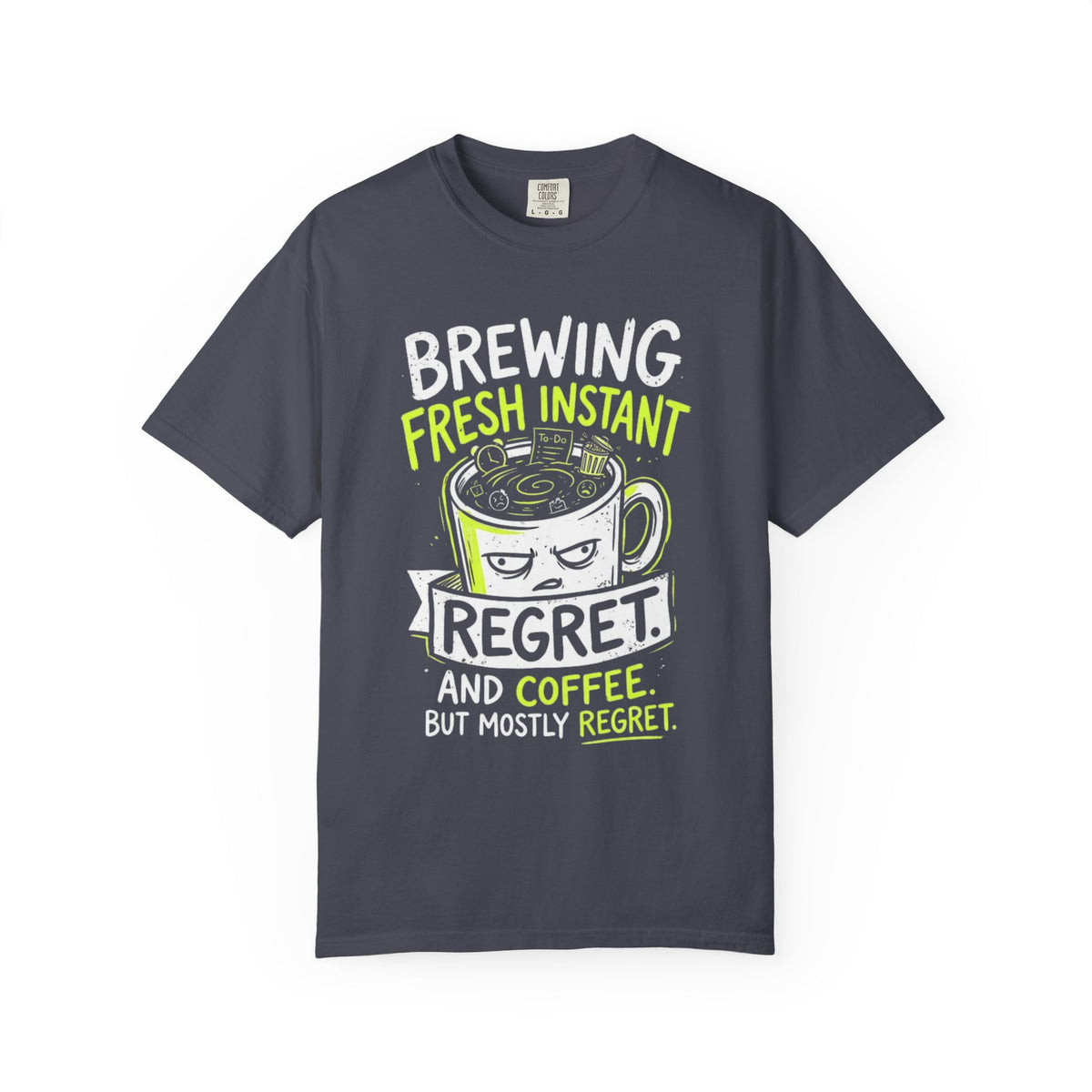 Color: Navy | Instant Regret Unisex Garment-Dyed Tee
