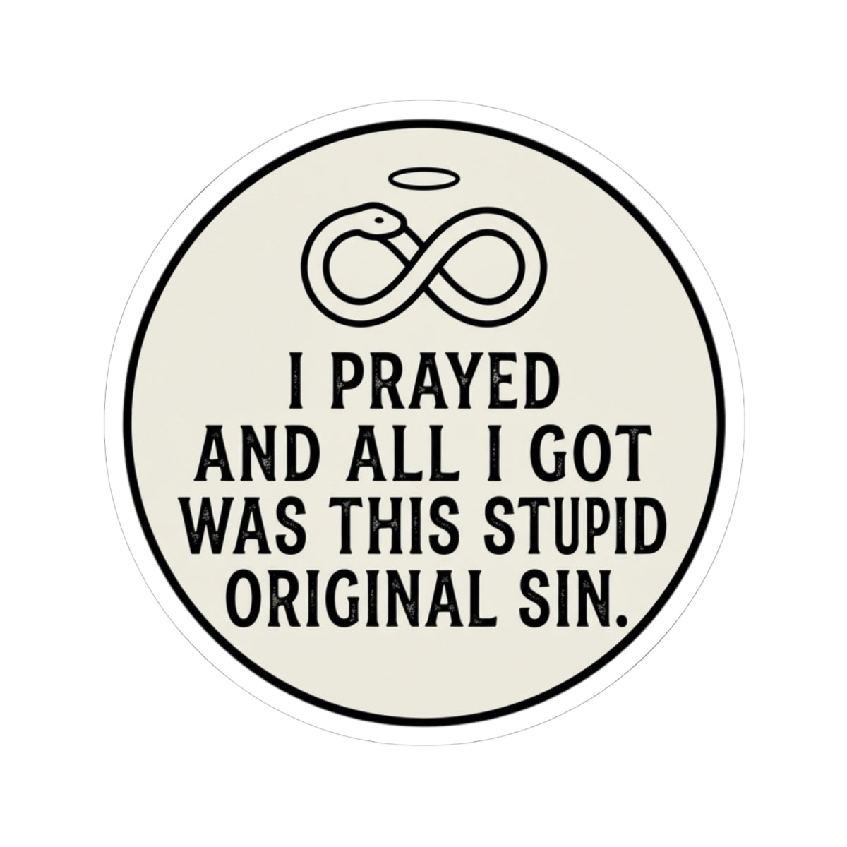 "Good Book Series Original Sin" Sticker — Main