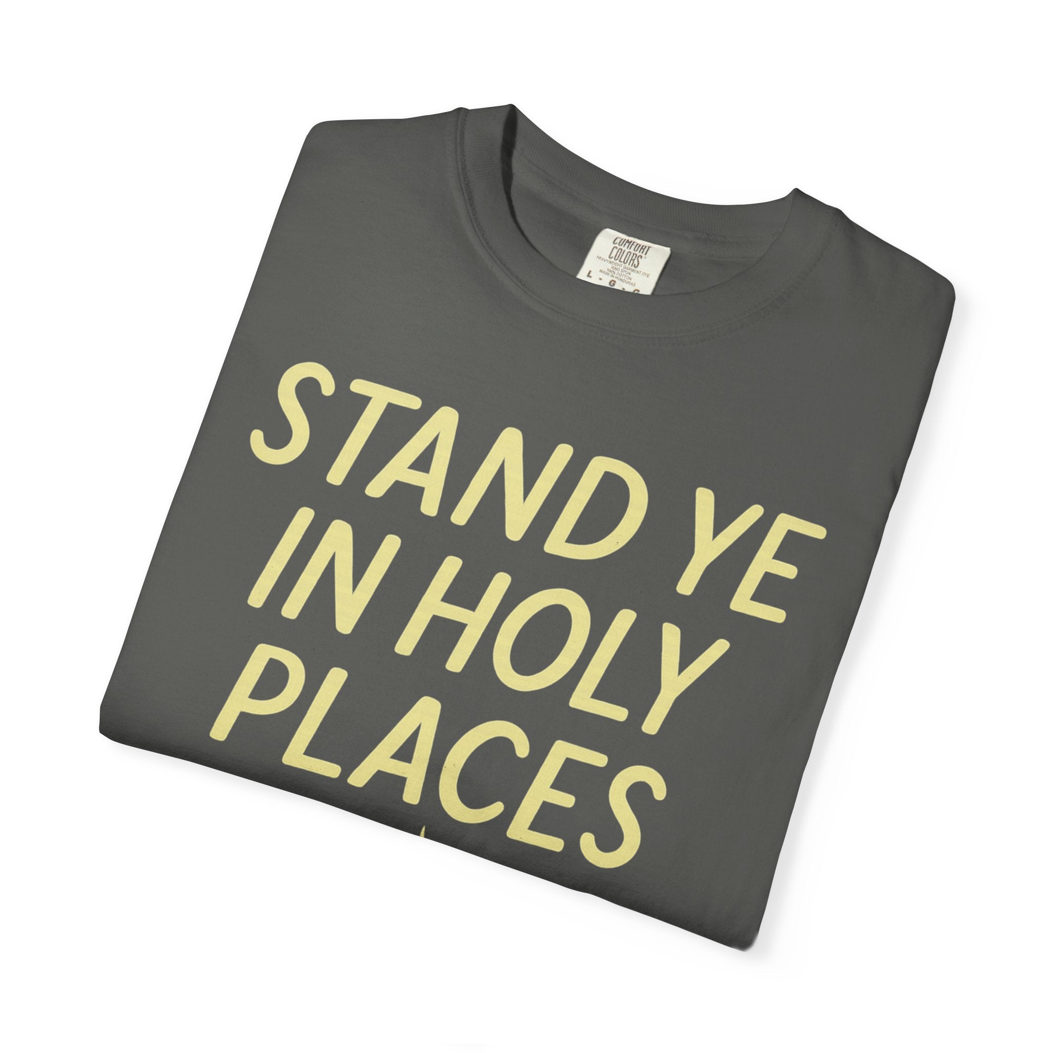 "Stand in Holy Places" Unisex Garment-Dyed T-shirt