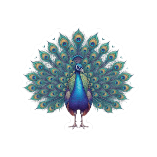 "Hippy Peacock" Sticker — Main