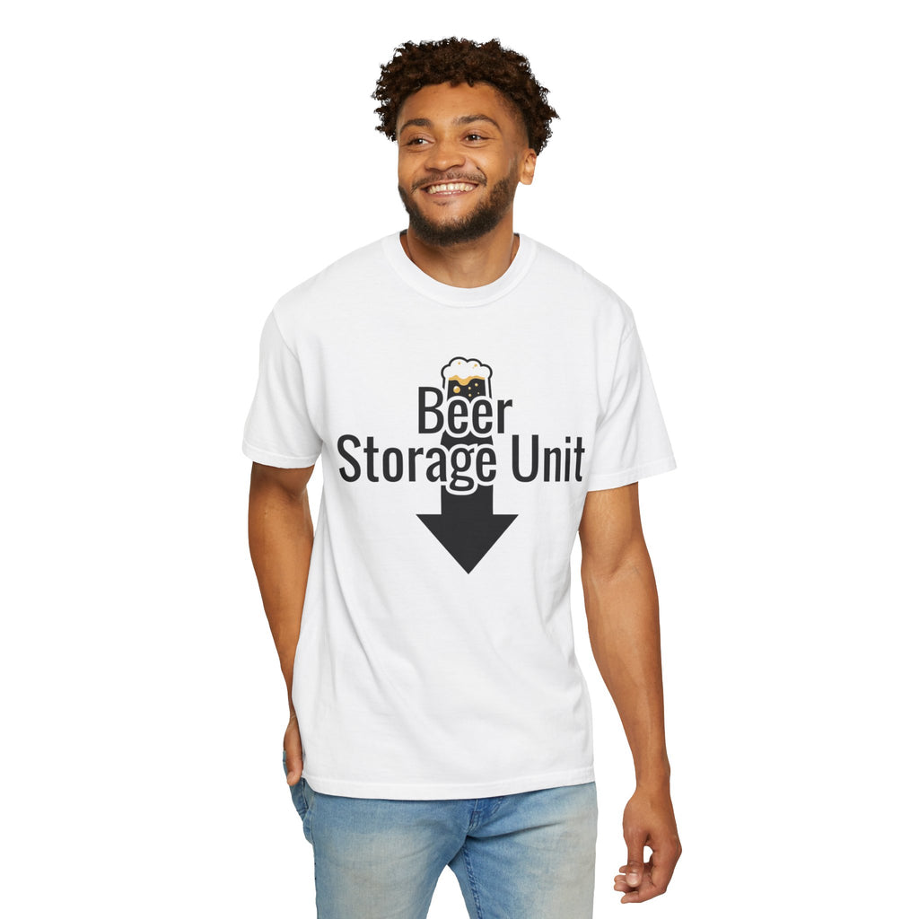 "Beer Storage Unit 2" Unisex Garment-Dyed T-shirt