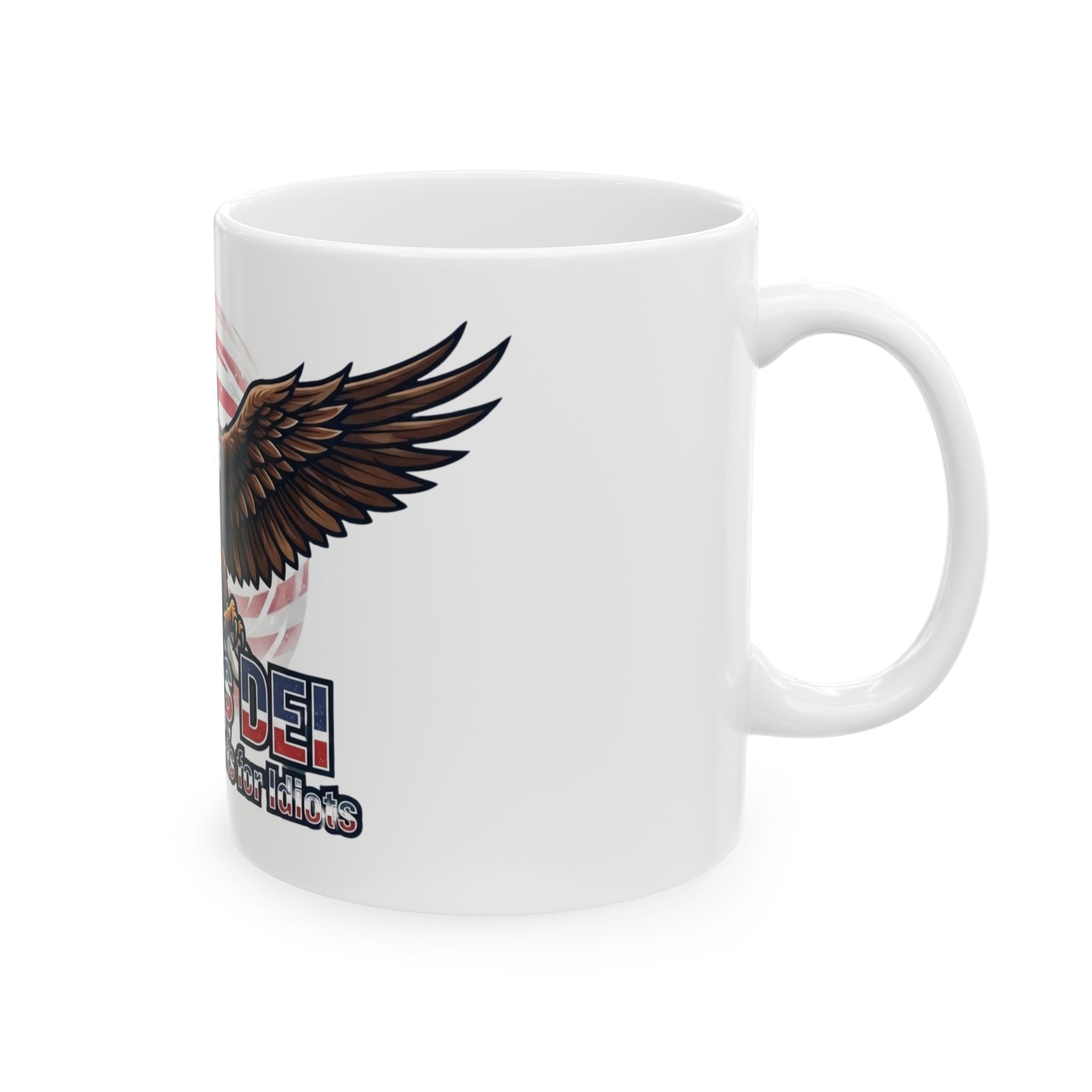 "Trumps DEI" White Ceramic Mug