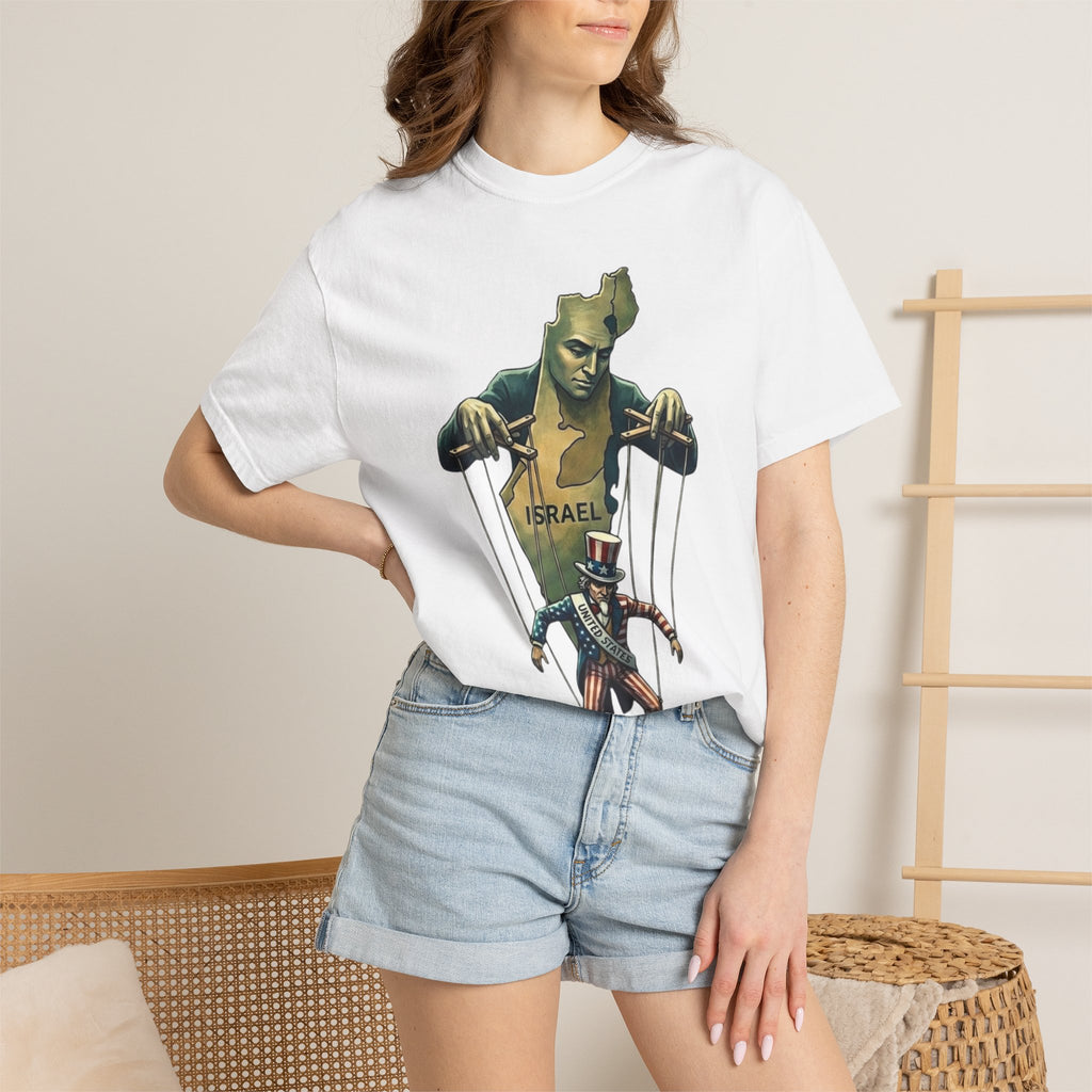 "The Global Puppet Master" Unisex Garment-Dyed T-shirt