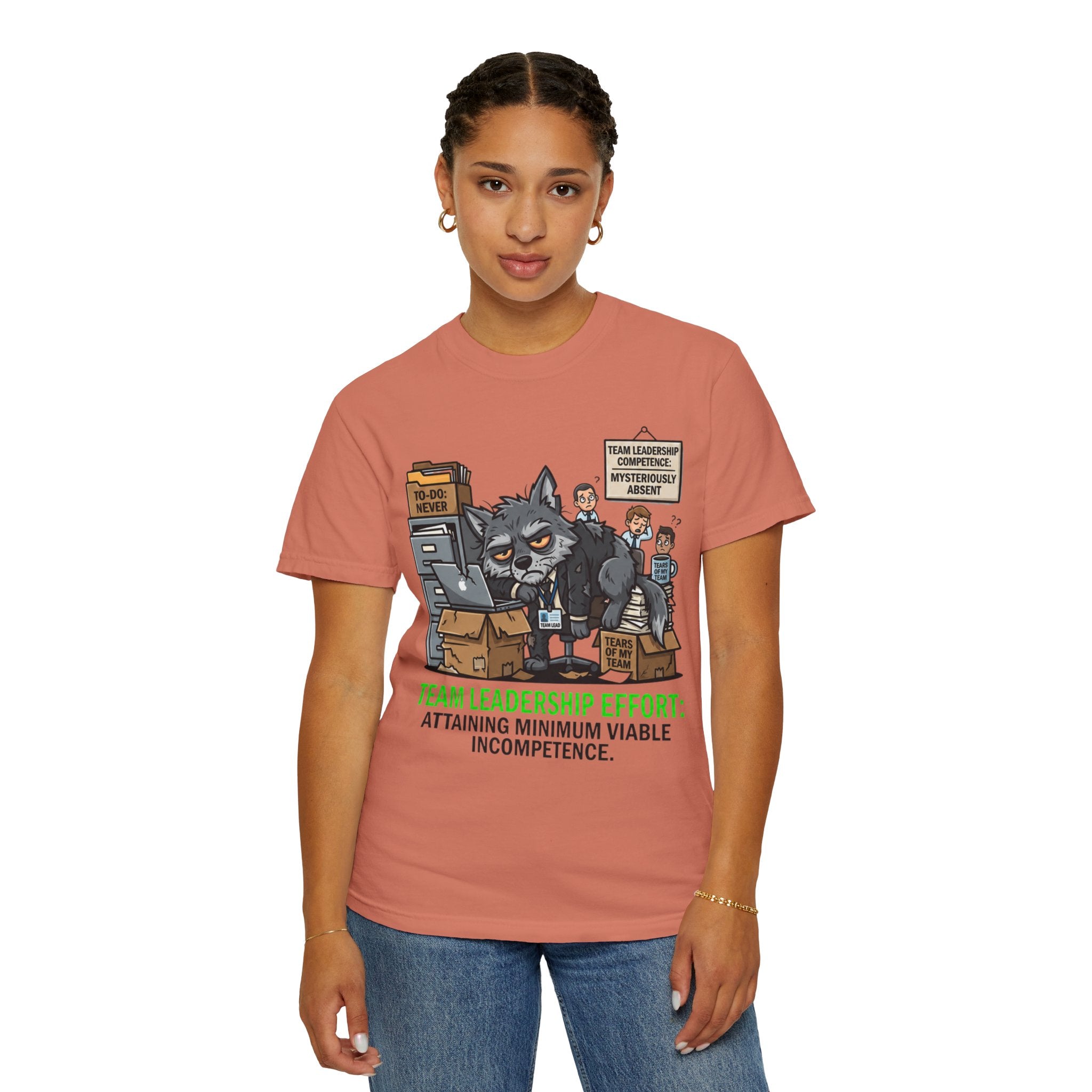 "Team Leadership Effort" Unisex Garment-Dyed Tee