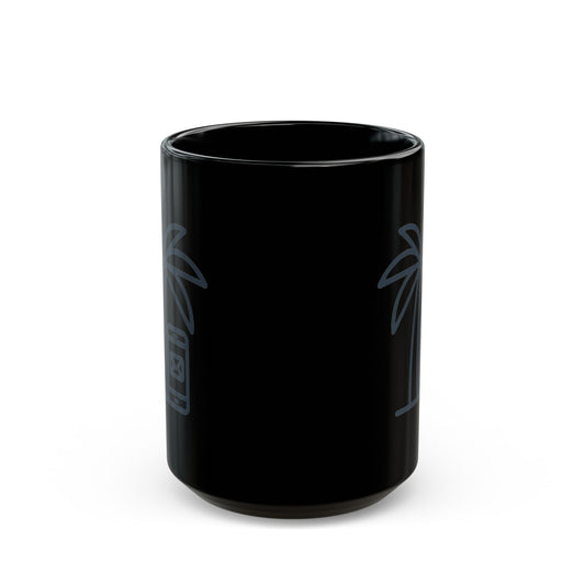 "Out of Office" Black Ceramic Mug — Graphic