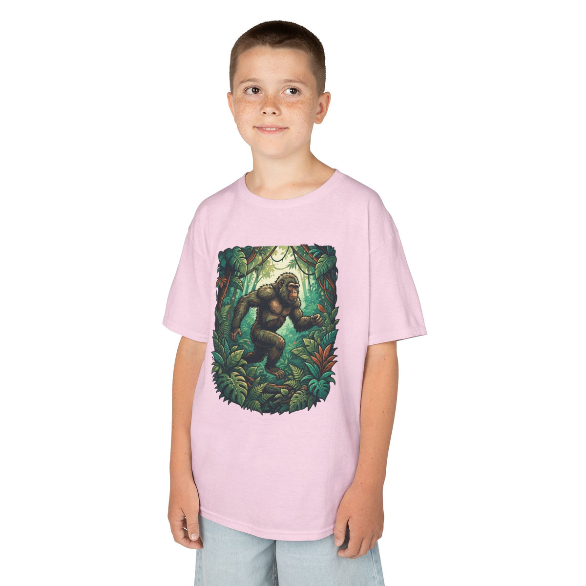 Color: Light Pink | The Bukit Timah Monkey Man (Singapore) Kids Tee