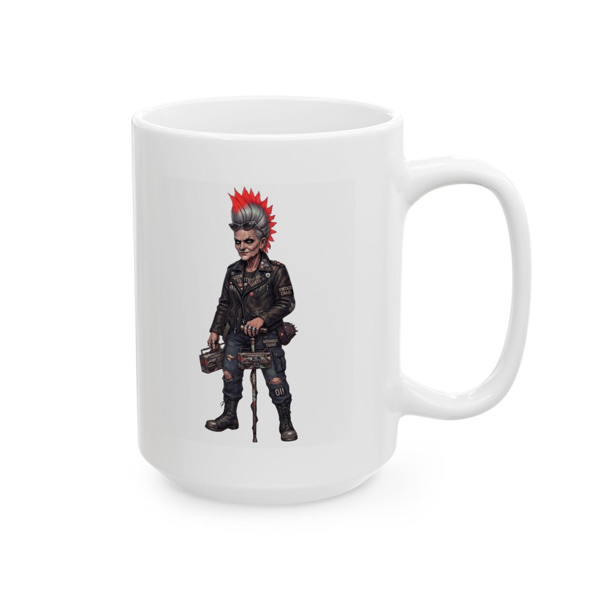 "Roxie" White Ceramic Mug