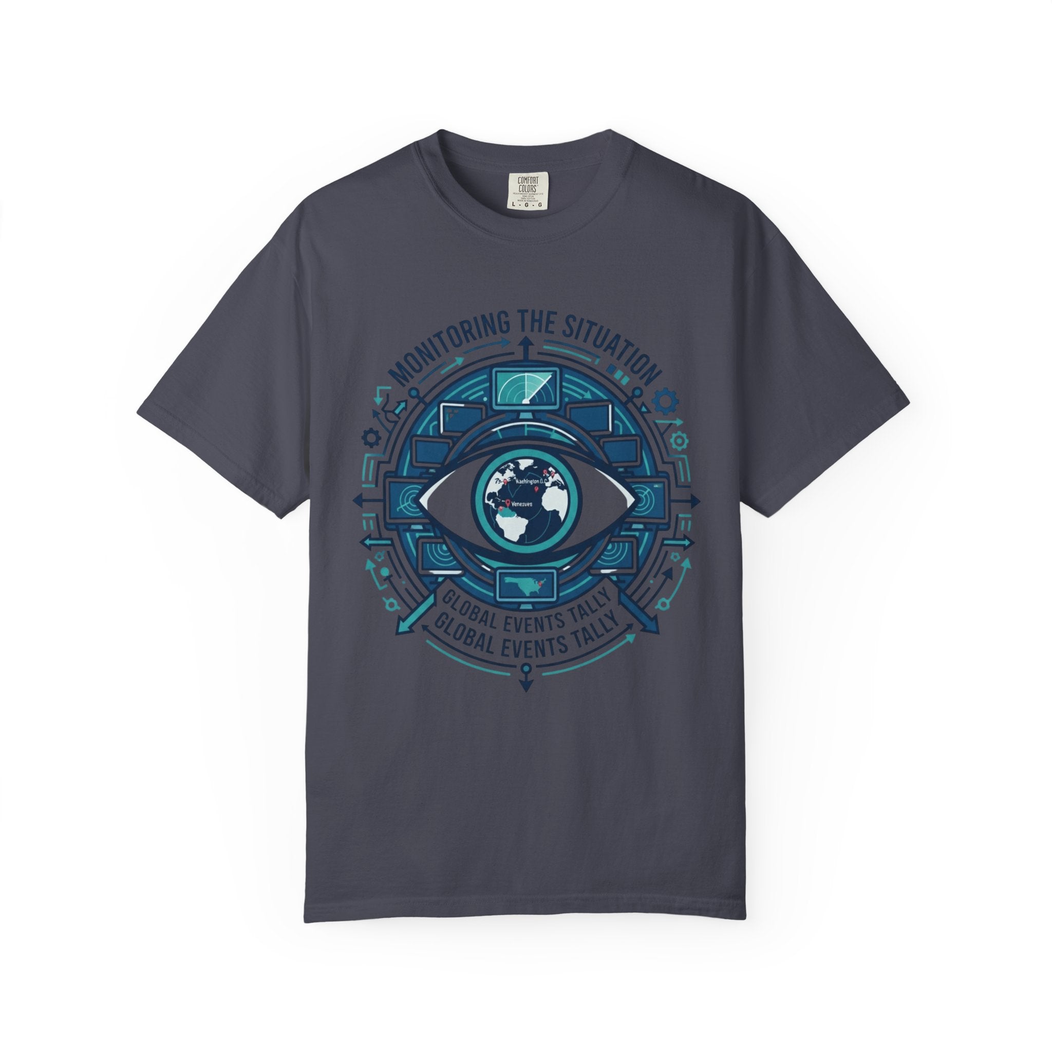 "Monitoring the Situation" Unisex Garment-Dyed Tee