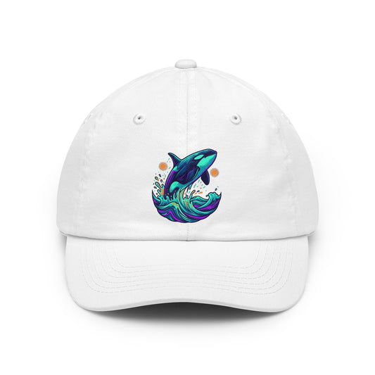 Color: White | Orca Dad Hat