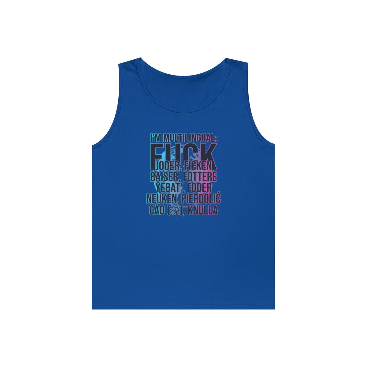 Color: Royal | I'm Multilingual Tank Top