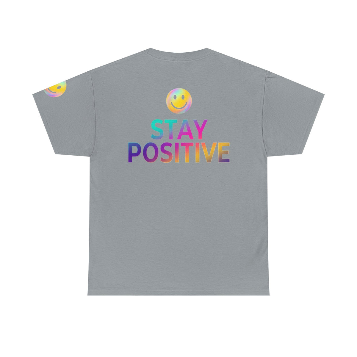 Color: Gravel | Stay Positive Premium Graphic Tee