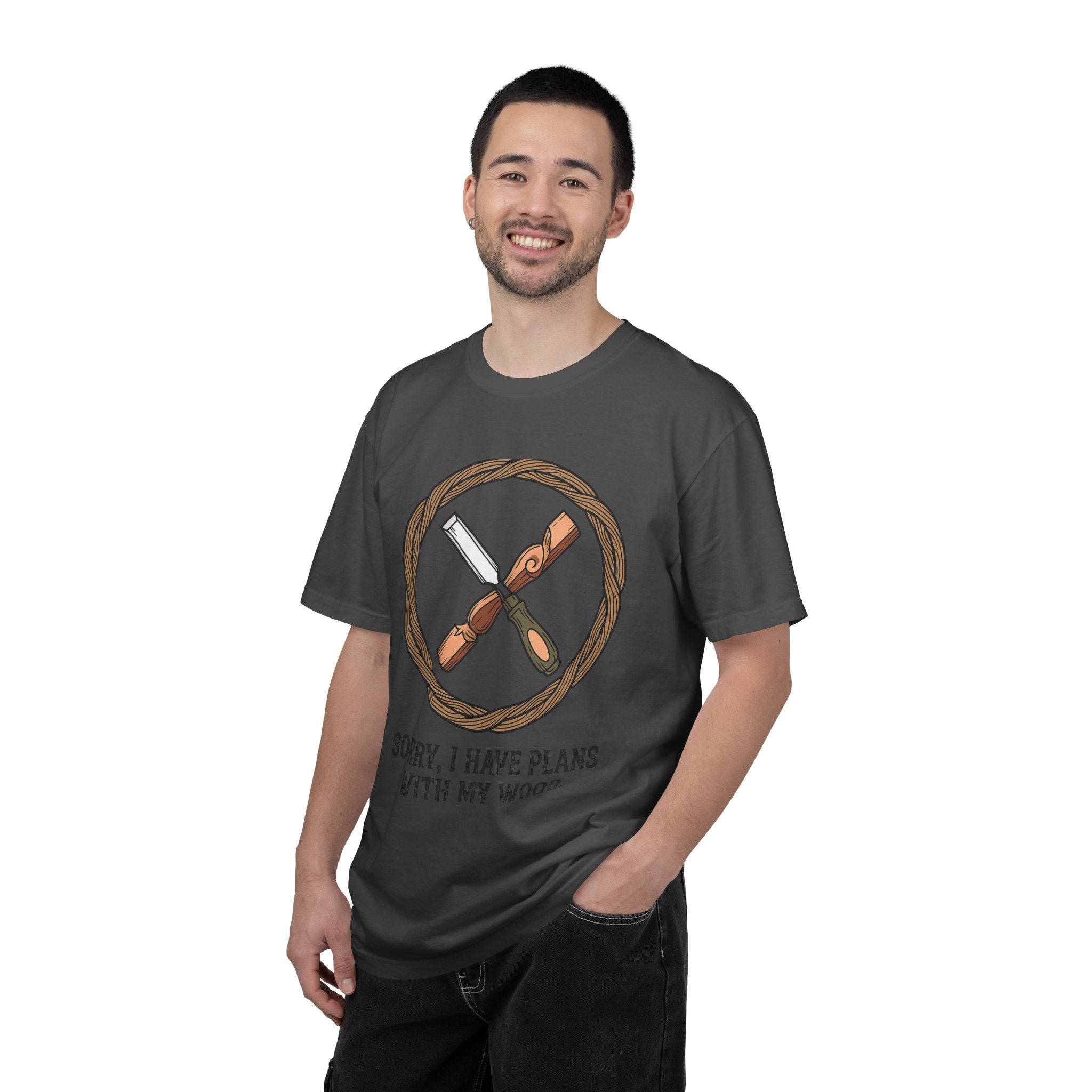 "Plans for My Wood" Unisex Garment-Dyed T-shirt
