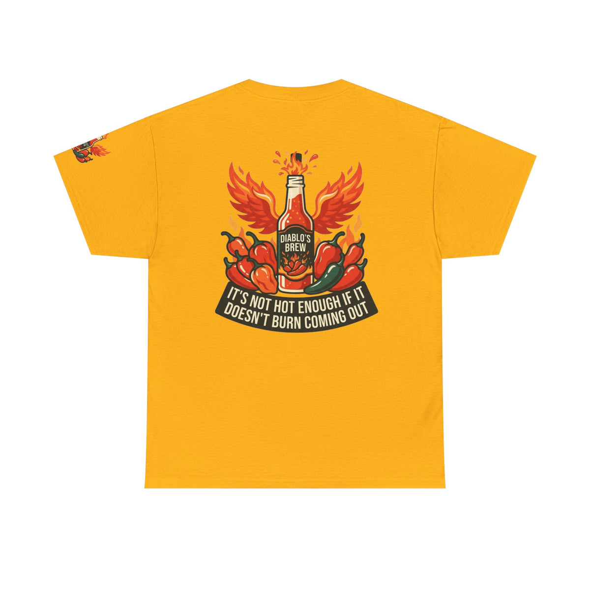 Color: Gold | Burns Coming Out Premium Graphic Tee