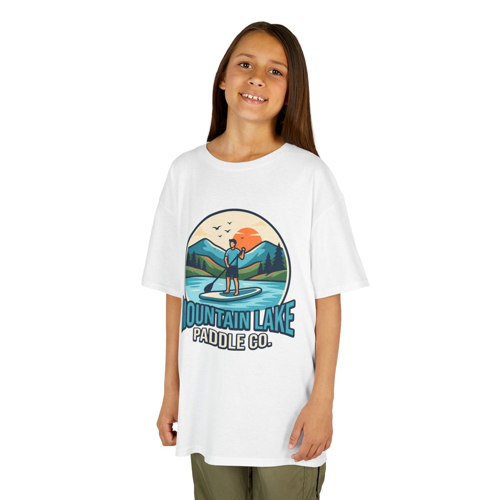 "Mountain Lake Paddle Board" Kids Tee