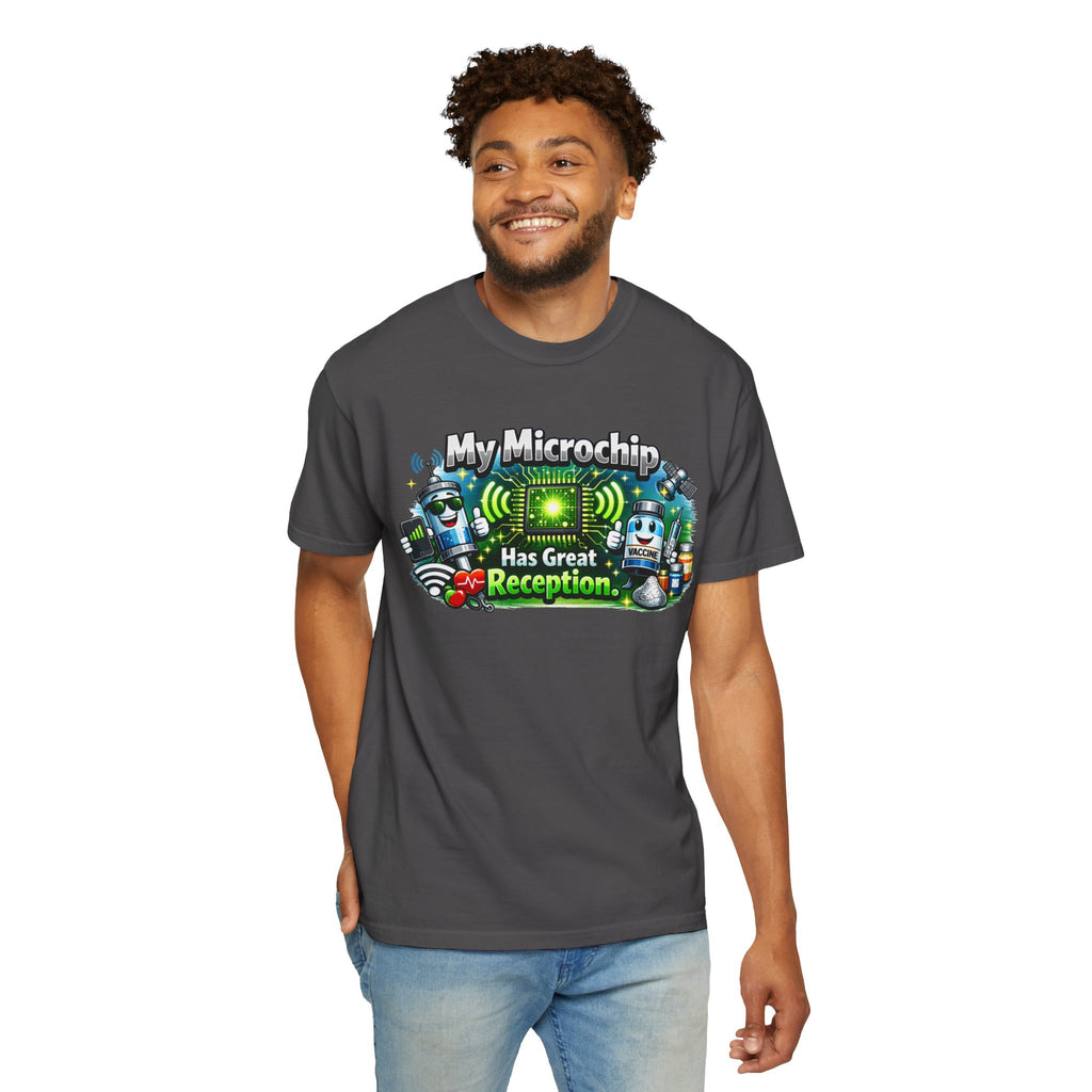 Great Reception Microchip | Garment-Dyed Tee — AttitudeShirts
