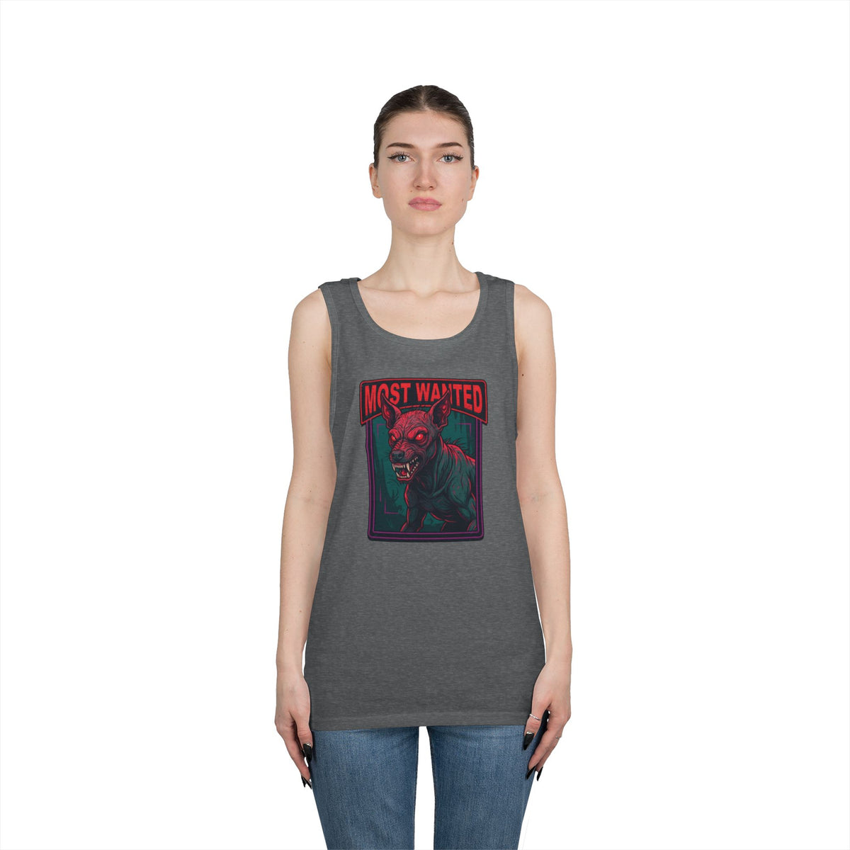 Color: Graphite Heather | Chupacabra (Puerto Rico-Latin America) Tank Top