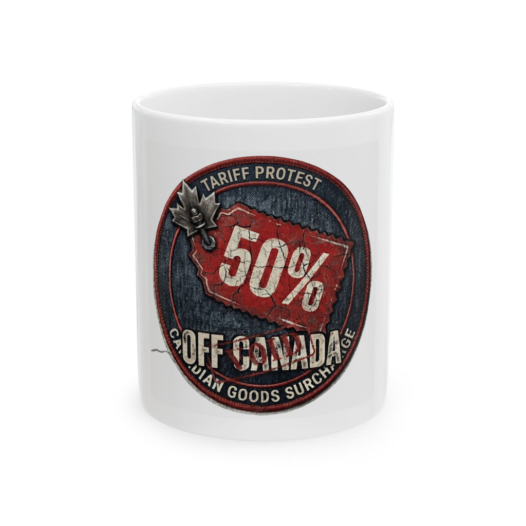 "50% Off Canada" White Ceramic Mug