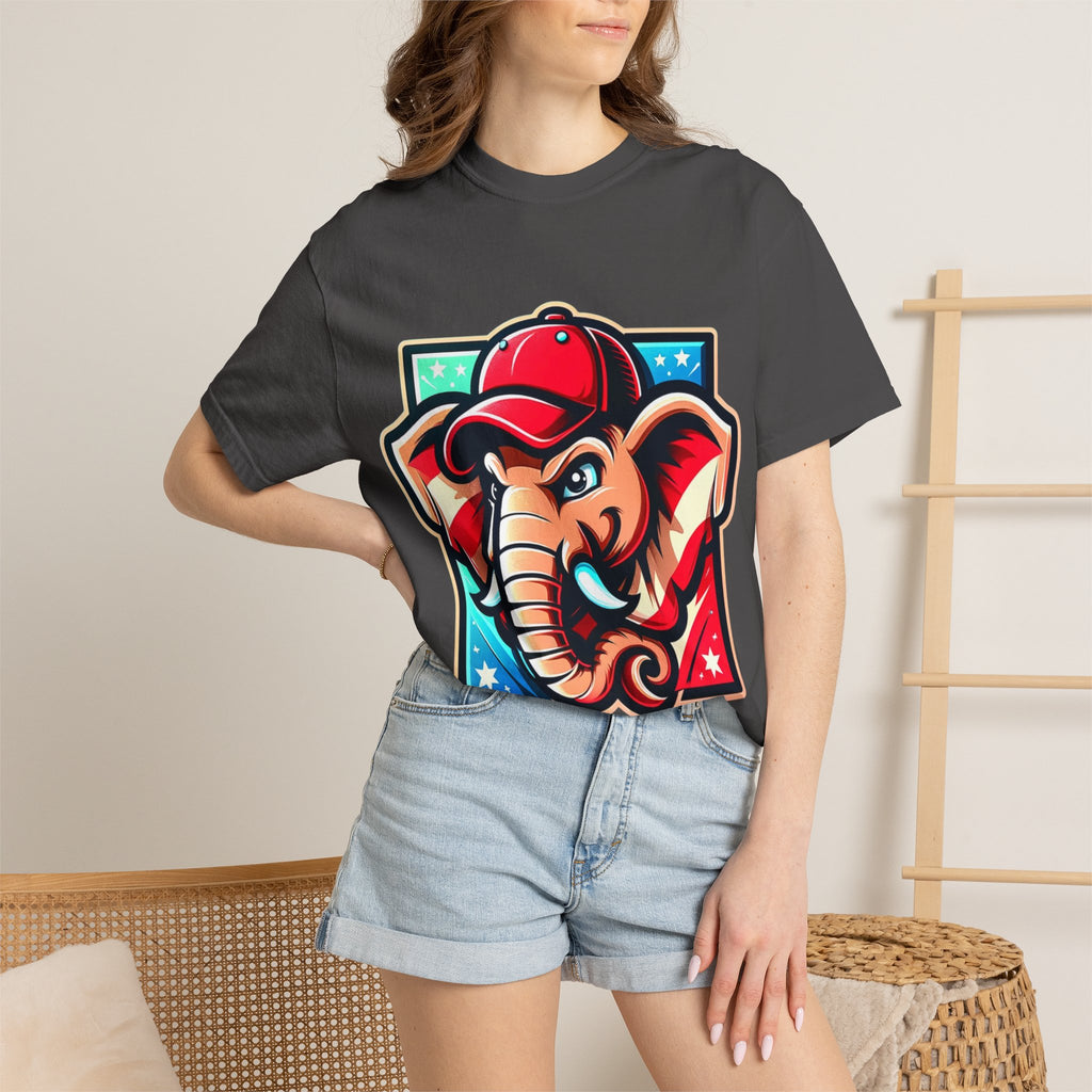 "The Patriot Elephant" Unisex Garment-Dyed T-shirt