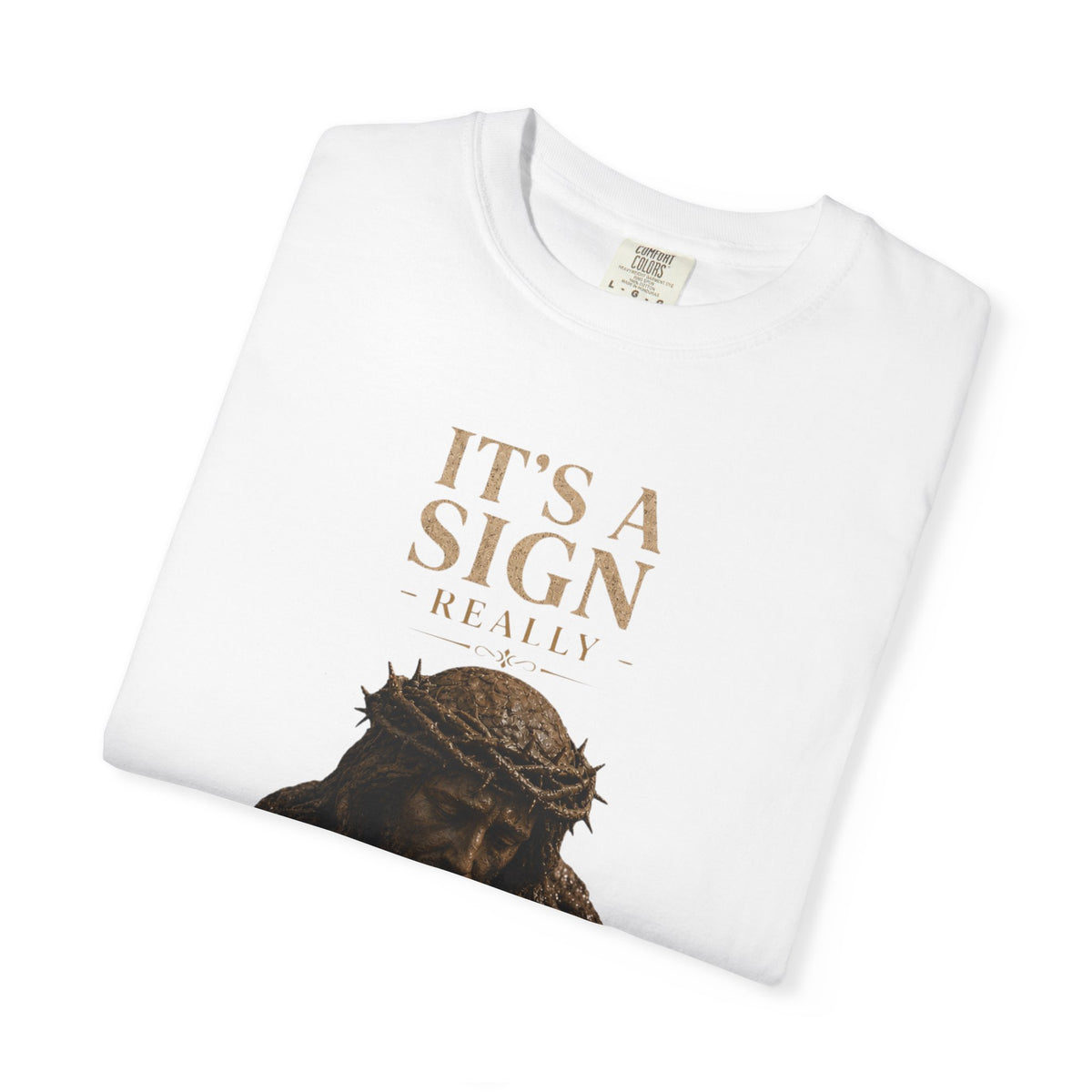 "Good Book Series It's a Sign - Really" Unisex Garment-Dyed Tee